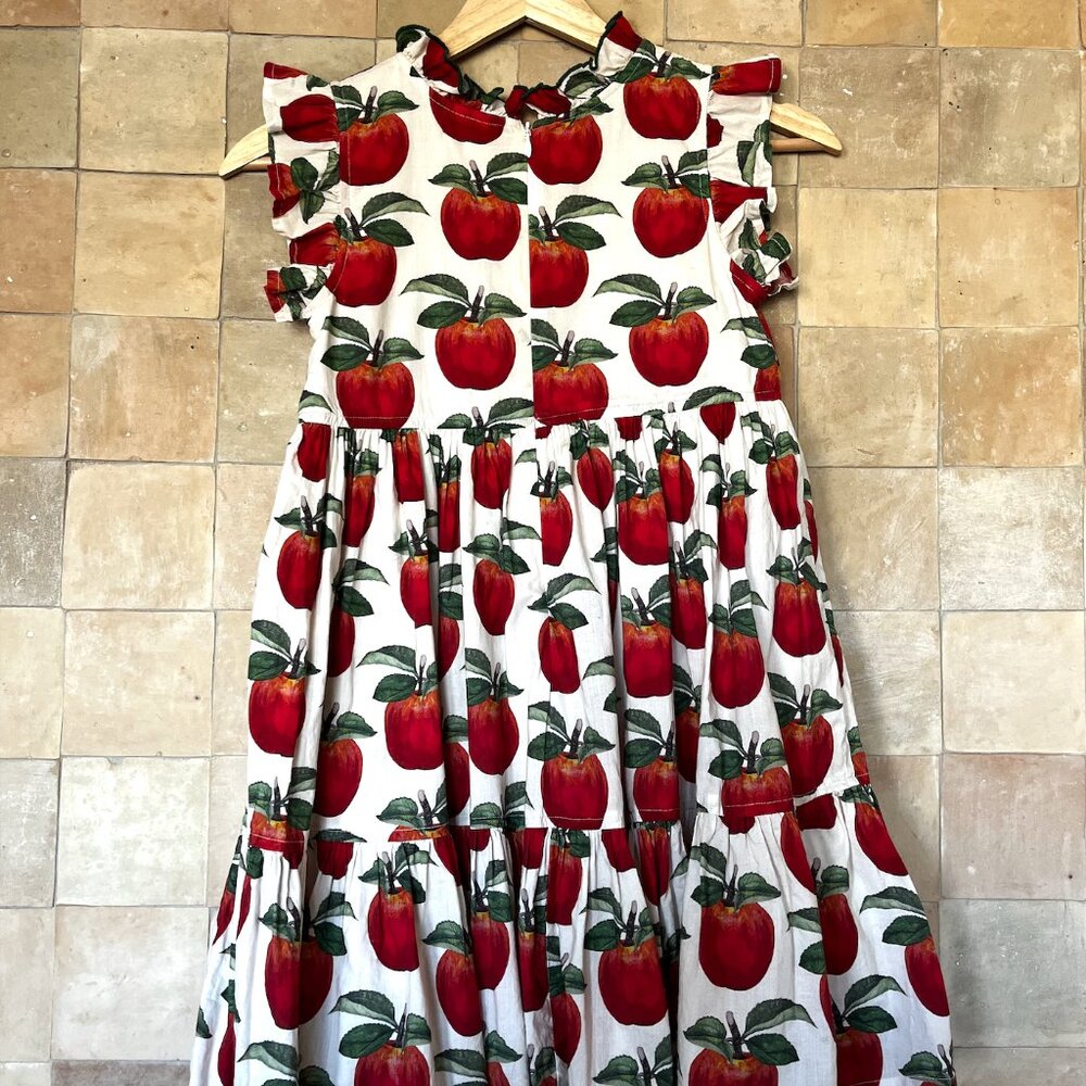 Pink Chicken "Jennifer" Dress Apple Print Size 8 - Picture 6 of 6